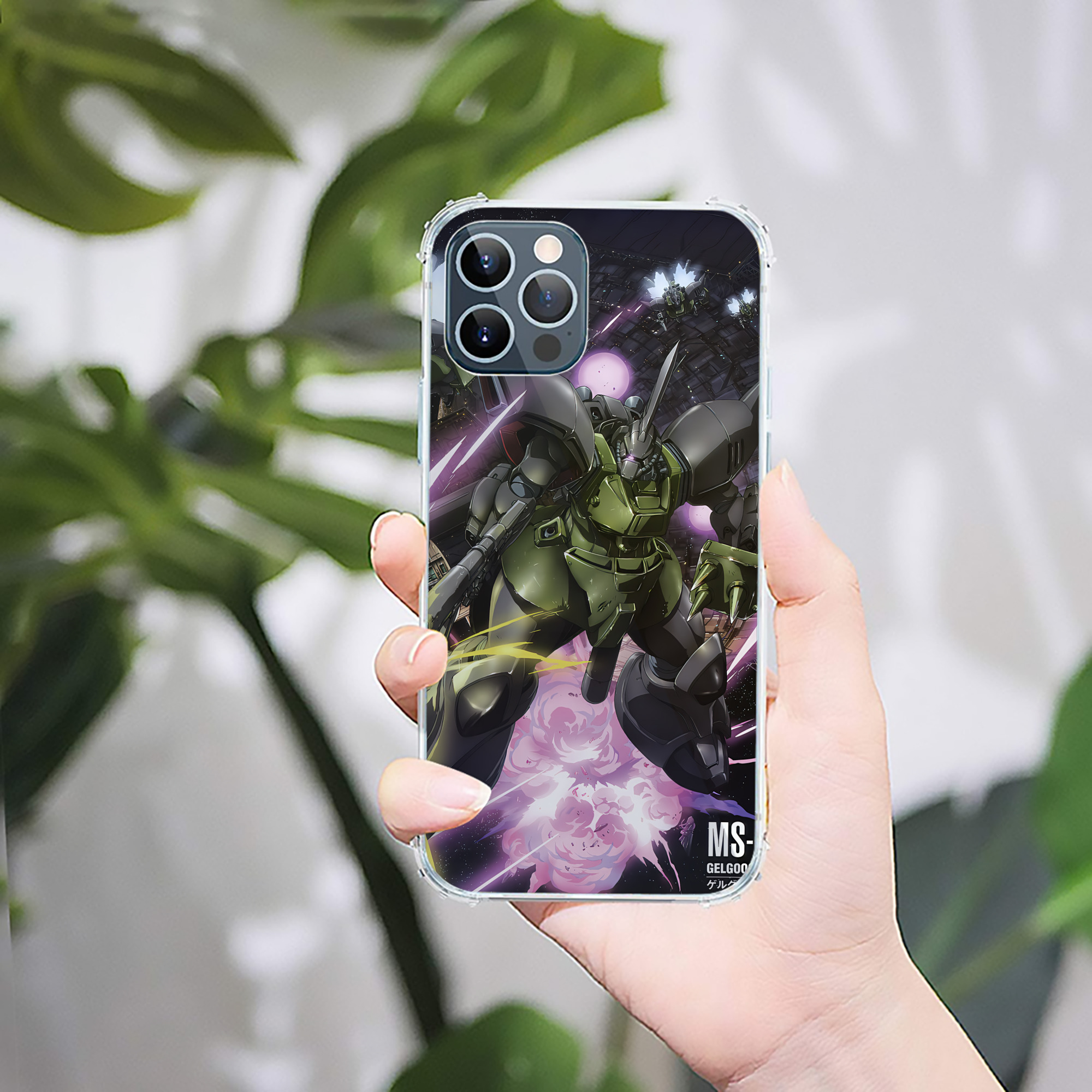 （画像用） 機動戦士ガンダム Mobile Suit Gundam 【iPhone 12シリーズ対応】透明スマホケース（クリアソフトケース）